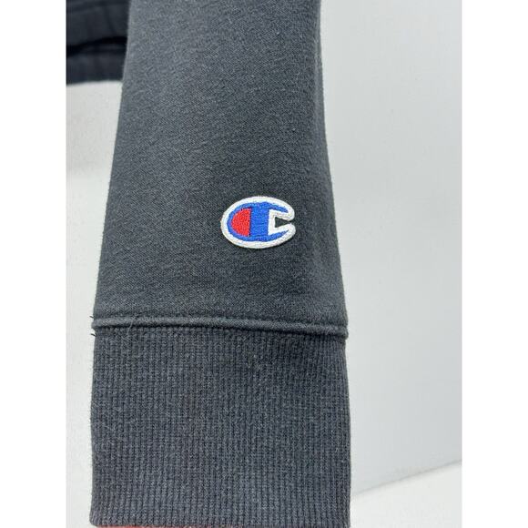 Champion Women’s Black Crop Cropped Sweatshirt Size XS Pullover Drawstring Hem - Picture 7 of 8